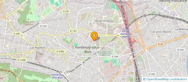 localisation de l'entreprise MONSIEUR PHILEMON ABOE à FONTENAY-SOUS-BOIS