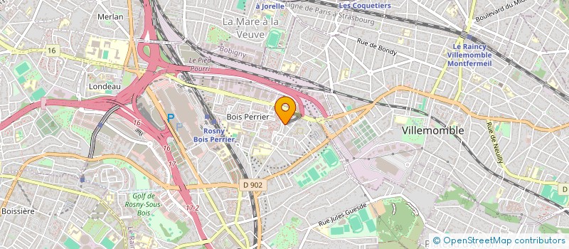 localisation de l'entreprise MONSIEUR PHILEMON KIMPESA à ROSNY-SOUS-BOIS