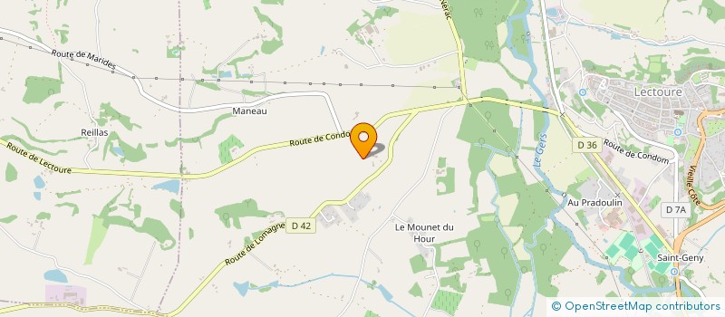 localisation de l'entreprise MONSIEUR PHILIBERT ANJARA  LECTOURE