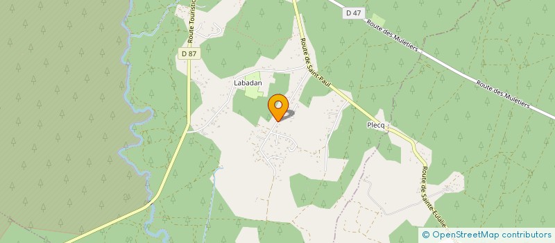 localisation de l'entreprise MONSIEUR PHILIP KIRK à SAINTE-EULALIE-EN-BORN