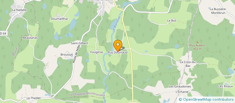 localisation de l'entreprise MONSIEUR PHILIP LE BRUYN  LA CHAPELLE-MONTBRANDEIX