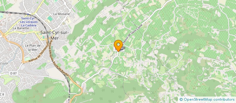 localisation de l'entreprise MONSIEUR PHILIP LLORET  LA CADIERE-D'AZUR