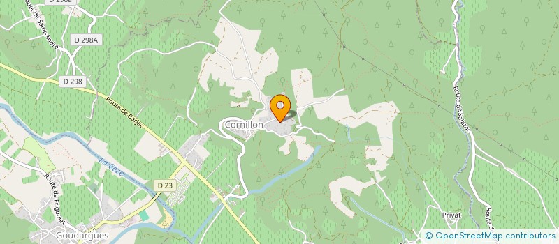 localisation de l'entreprise MONSIEUR PHILIP LUNEL  CORNILLON