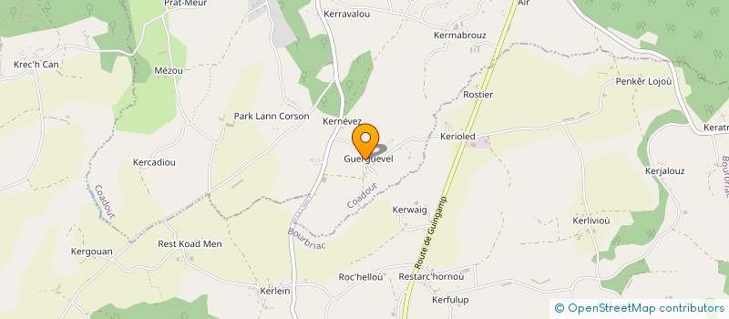 localisation de l'entreprise MONSIEUR PHILIP MC CANN  COADOUT