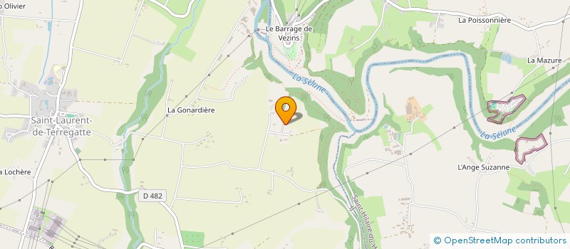 localisation de l'entreprise MONSIEUR PHILIP ROBINSON  SAINT-LAURENT-DE-TERREGATTE