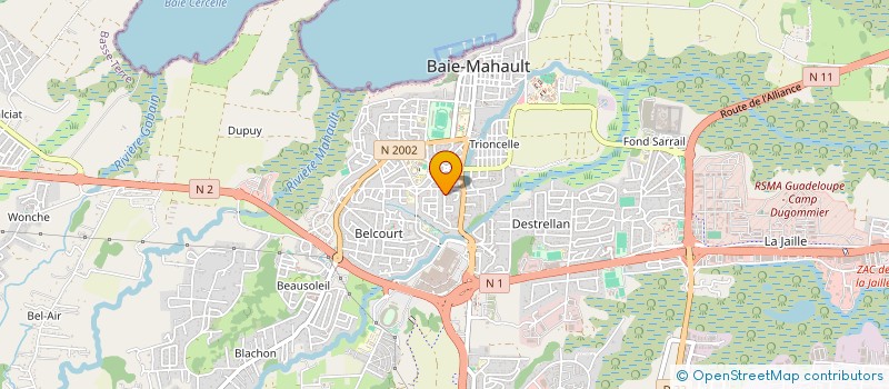 localisation de l'entreprise MONSIEUR PHILIP SADIKALAY  BAIE-MAHAULT