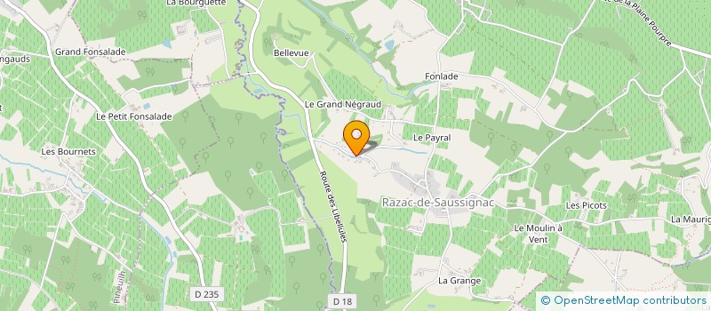 localisation de l'entreprise MONSIEUR PHILIP YOUNG à RAZAC-DE-SAUSSIGNAC