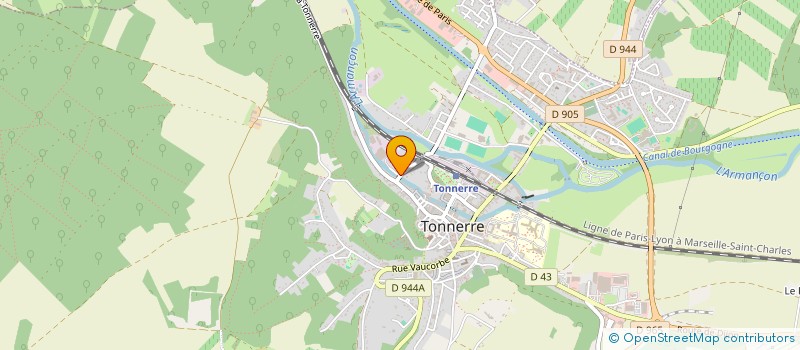 localisation de l'entreprise MONSIEUR PHILIPE ANCERET  TONNERRE