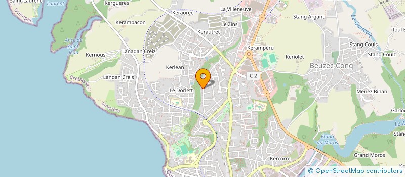 localisation de l'entreprise MONSIEUR PHILIPPE ABALAIN  CONCARNEAU