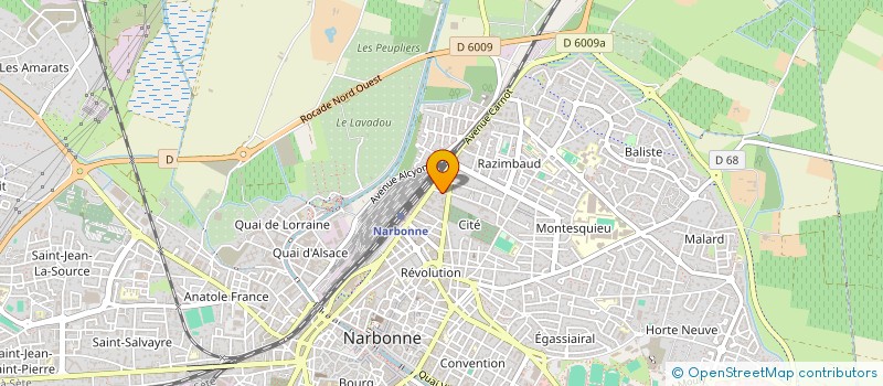 localisation de l'entreprise MONSIEUR PHILIPPE ABEILHOU  NARBONNE