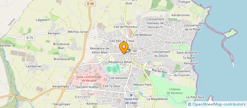 localisation de l'entreprise MONSIEUR PHILIPPE ABJEAN à SAINT-POL-DE-LEON
