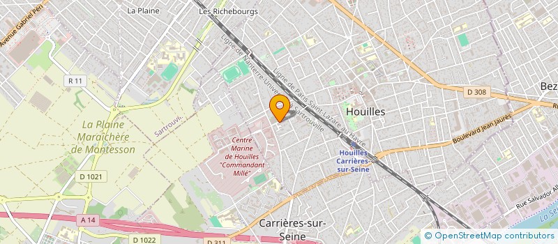 localisation de l'entreprise MONSIEUR PHILIPPE AGBOVON  HOUILLES