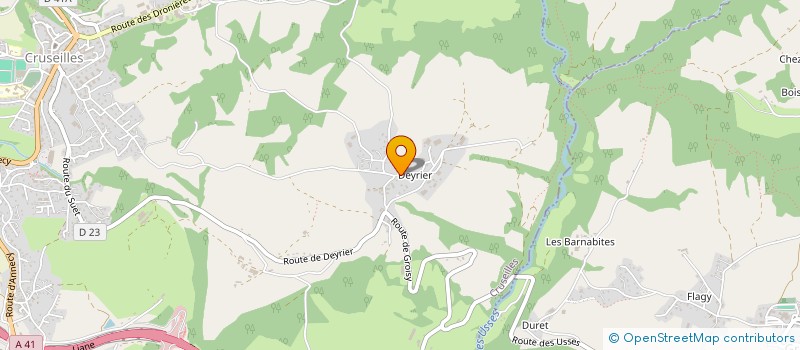 localisation de l'entreprise MONSIEUR PHILIPPE AILLOUD à CRUSEILLES