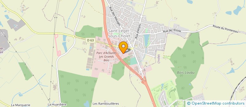 localisation de l'entreprise MONSIEUR PHILIPPE AIRAULT à SAINT-LEGER-SOUS-CHOLET