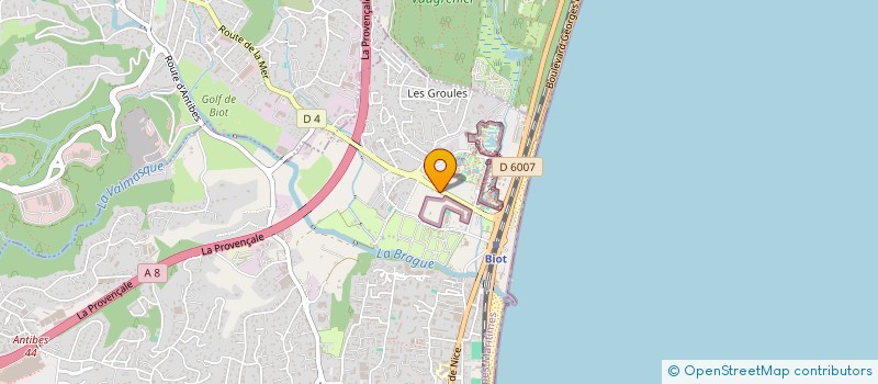 localisation de l'entreprise MONSIEUR PHILIPPE ALAIN DESCHAMPS  ANTIBES