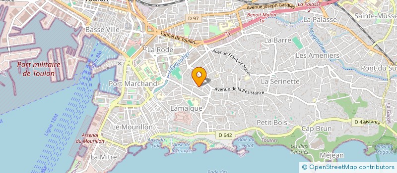 localisation de l'entreprise MONSIEUR PHILIPPE ALBERTINI  TOULON