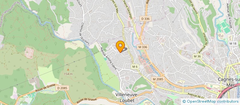 localisation de l'entreprise MONSIEUR PHILIPPE ALBOU  VILLENEUVE-LOUBET