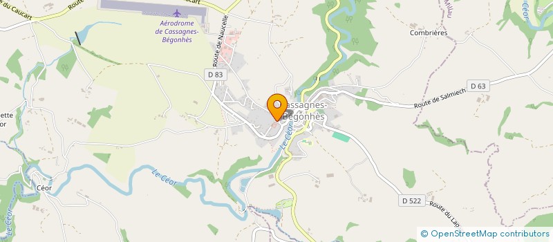 localisation de l'entreprise MONSIEUR PHILIPPE ALBOUY  CASSAGNES-BEGONHES