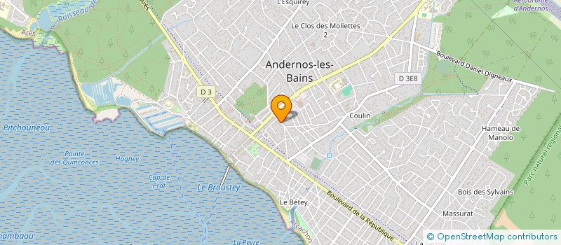 localisation de l'entreprise MONSIEUR PHILIPPE ALCANTARINI  ANDERNOS-LES-BAINS