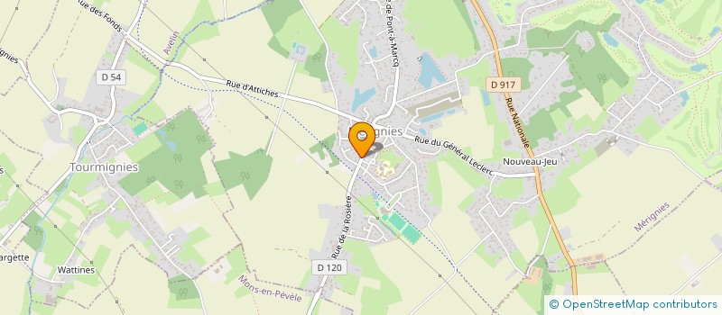 localisation de l'entreprise MONSIEUR PHILIPPE ALEXANDRE  MERIGNIES