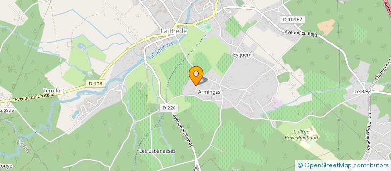 localisation de l'entreprise MONSIEUR PHILIPPE ALGAYON  LA BREDE