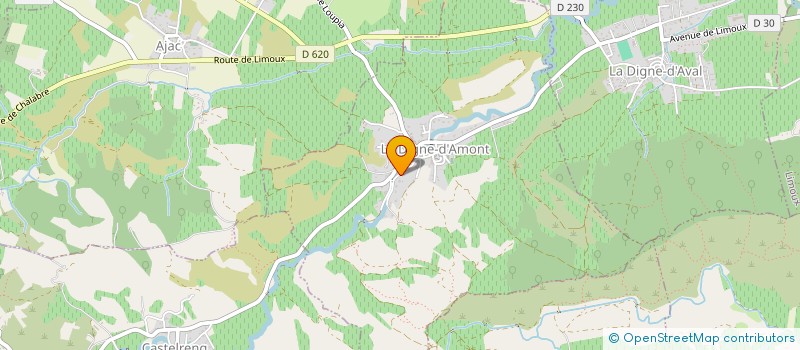 localisation de l'entreprise MONSIEUR PHILIPPE ALINS  LA DIGNE-D'AMONT