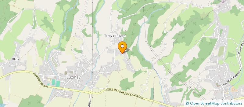 localisation de l'entreprise MONSIEUR PHILIPPE ALIRAND  LUZINAY