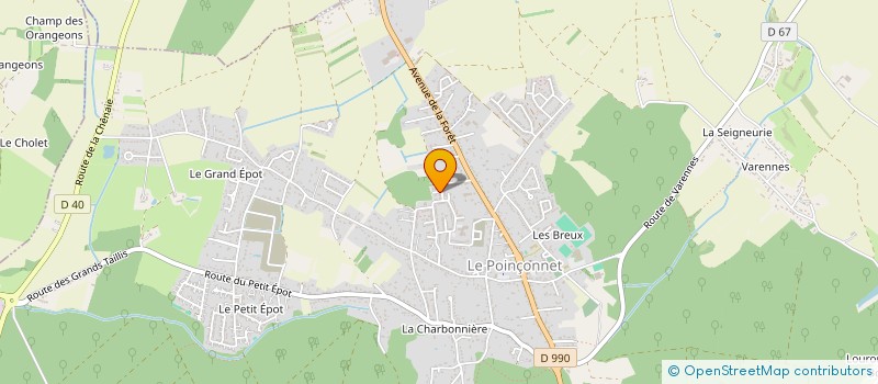 localisation de l'entreprise MONSIEUR PHILIPPE ALLONNEAU à LE POINCONNET