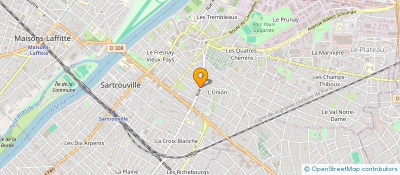 localisation de l'entreprise MONSIEUR PHILIPPE ALMEIDA  SARTROUVILLE