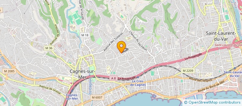 localisation de l'entreprise MONSIEUR PHILIPPE ALMOT à CAGNES SUR MER