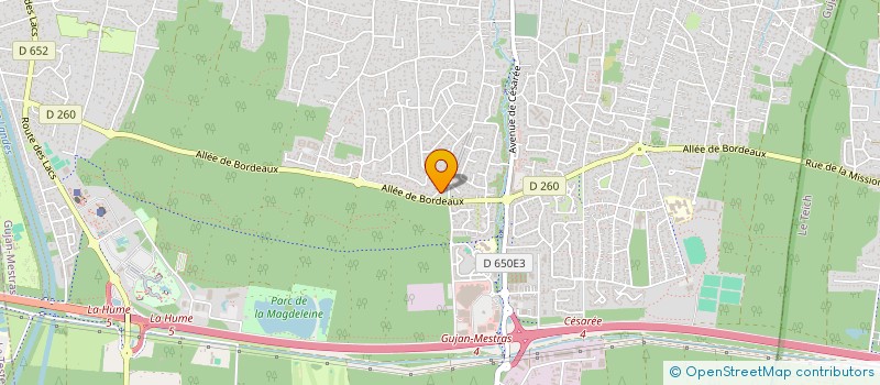 localisation de l'entreprise MONSIEUR PHILIPPE ALONSO  GUJAN-MESTRAS