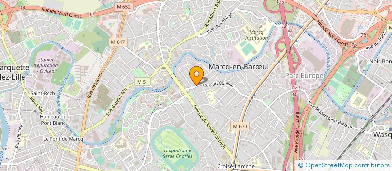 localisation de l'entreprise MONSIEUR PHILIPPE AMOUYEL à MARCQ-EN-BARŒUL
