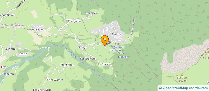 localisation de l'entreprise MONSIEUR PHILIPPE ANDRAUD à LA ROCHE-SUR-FORON