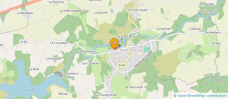 localisation de l'entreprise MONSIEUR PHILIPPE ANDRE à SAINT-THURIAL