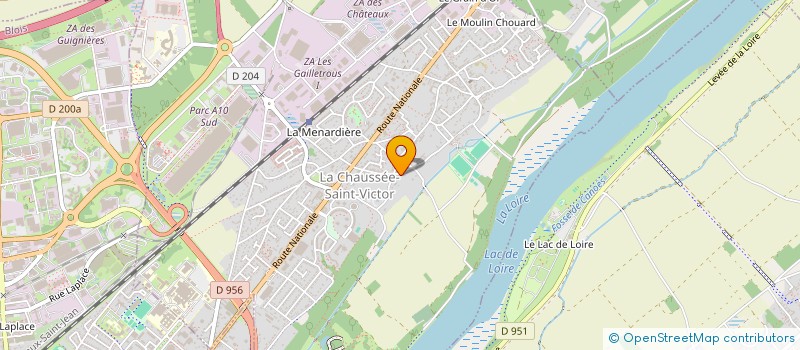 localisation de l'entreprise MONSIEUR PHILIPPE ANDRE  LA CHAUSSEE-SAINT-VICTOR