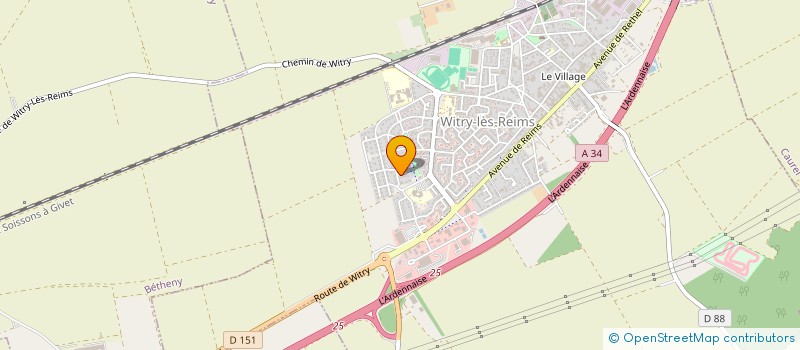 localisation de l'entreprise MONSIEUR PHILIPPE ANDRE  WITRY-LES-REIMS