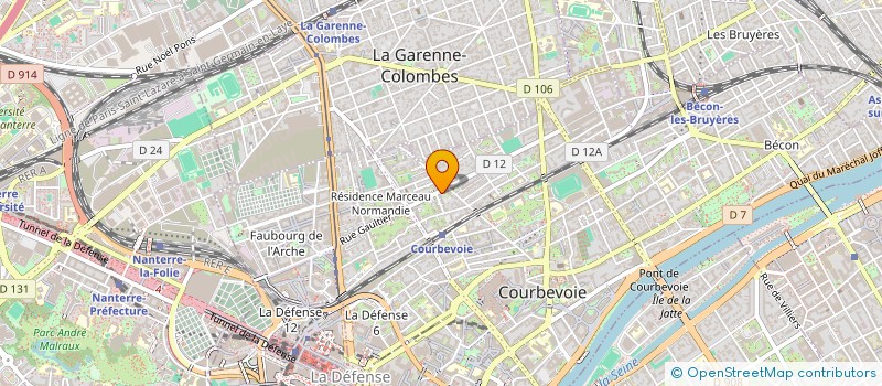 localisation de l'entreprise MONSIEUR PHILIPPE ANDRIEUX  COURBEVOIE