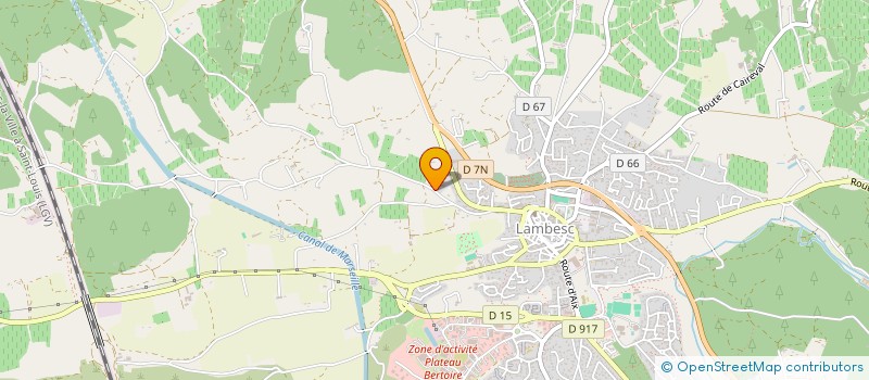 localisation de l'entreprise MONSIEUR PHILIPPE ANFOSSI  LAMBESC