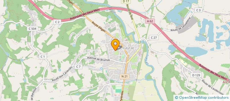 localisation de l'entreprise MONSIEUR PHILIPPE ANGAUD  LAYRAC