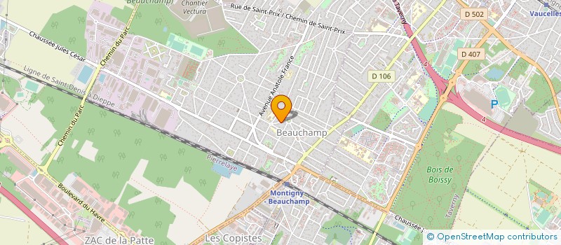 localisation de l'entreprise MONSIEUR PHILIPPE ANTHOON  BEAUCHAMP