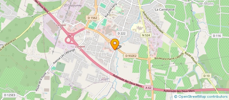 localisation de l'entreprise MONSIEUR PHILIPPE ANTIGNAC à LANGON