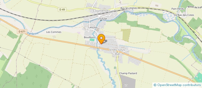 localisation de l'entreprise MONSIEUR PHILIPPE ANTOINE  VIREY-SOUS-BAR