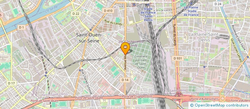 localisation de l'entreprise MONSIEUR PHILIPPE ANTOINE à SAINT-OUEN-SUR-SEINE