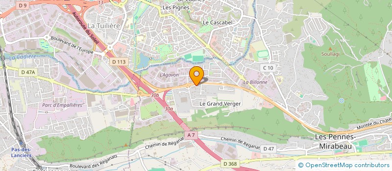 localisation de l'entreprise MONSIEUR PHILIPPE AOUN à LES PENNES-MIRABEAU