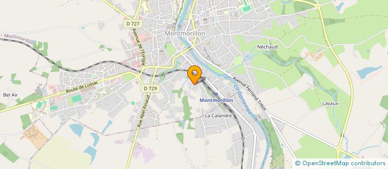 localisation de l'entreprise MONSIEUR PHILIPPE APTEL  MONTMORILLON