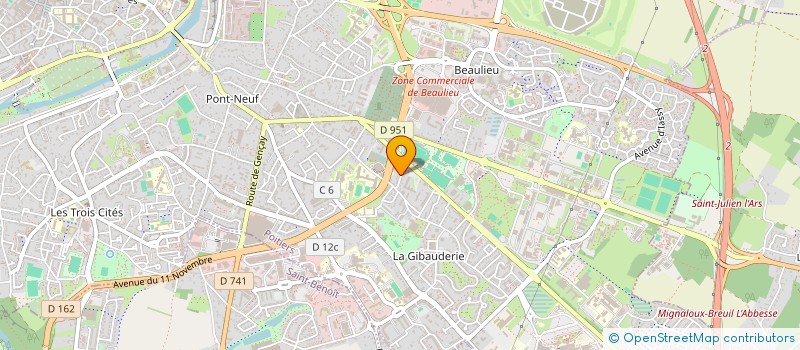 localisation de l'entreprise MONSIEUR PHILIPPE ARGENTY  POITIERS