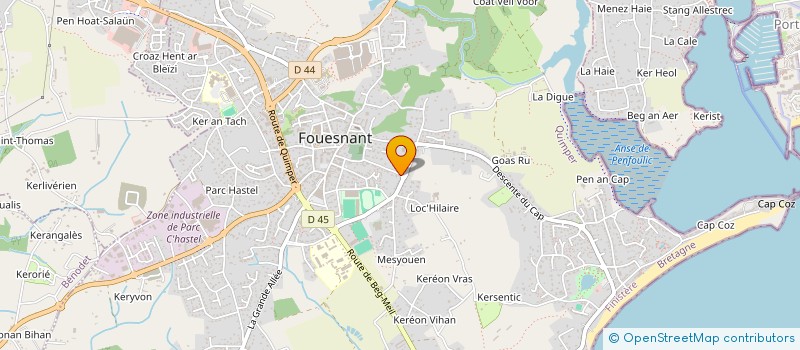 localisation de l'entreprise MONSIEUR PHILIPPE ARGOUARC H à FOUESNANT