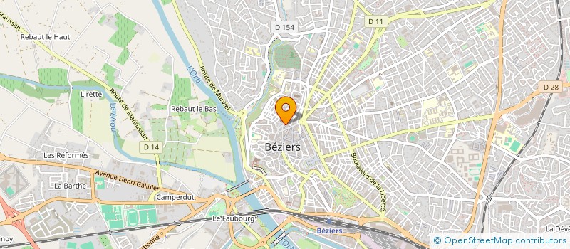 localisation de l'entreprise MONSIEUR PHILIPPE ARNAUD à BEZIERS
