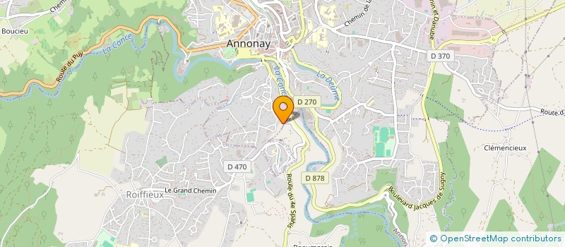 localisation de l'entreprise MONSIEUR PHILIPPE ARNAUD  ANNONAY