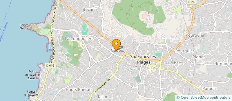 localisation de l'entreprise MONSIEUR PHILIPPE ARRACHART à SIX-FOURS-LES-PLAGES